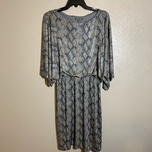 Roz & Ali snake print dress